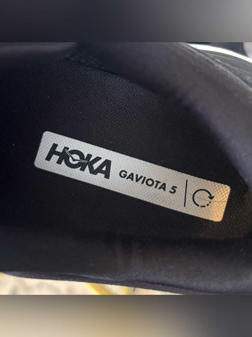 Hoka One One Gaviota 5 Black White Women's Size 9 D Wide Running Shoes 1134270 - Picture 10 of 10